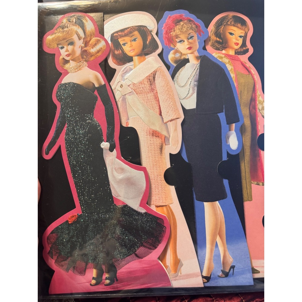 Hallmark Nostalgic Barbie Card Collection 4 Blank Cards Pink Envelopes 2003 NWOT